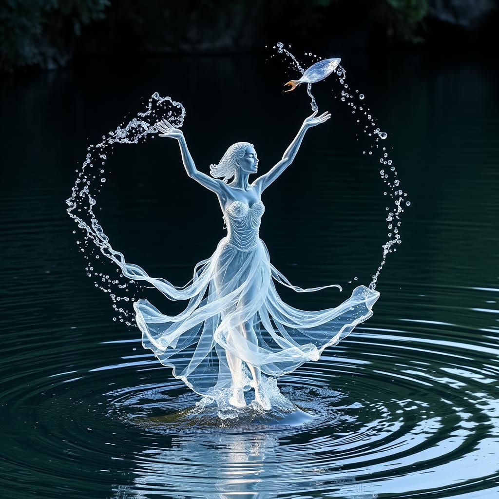 Ethereal Water Woman Dancing