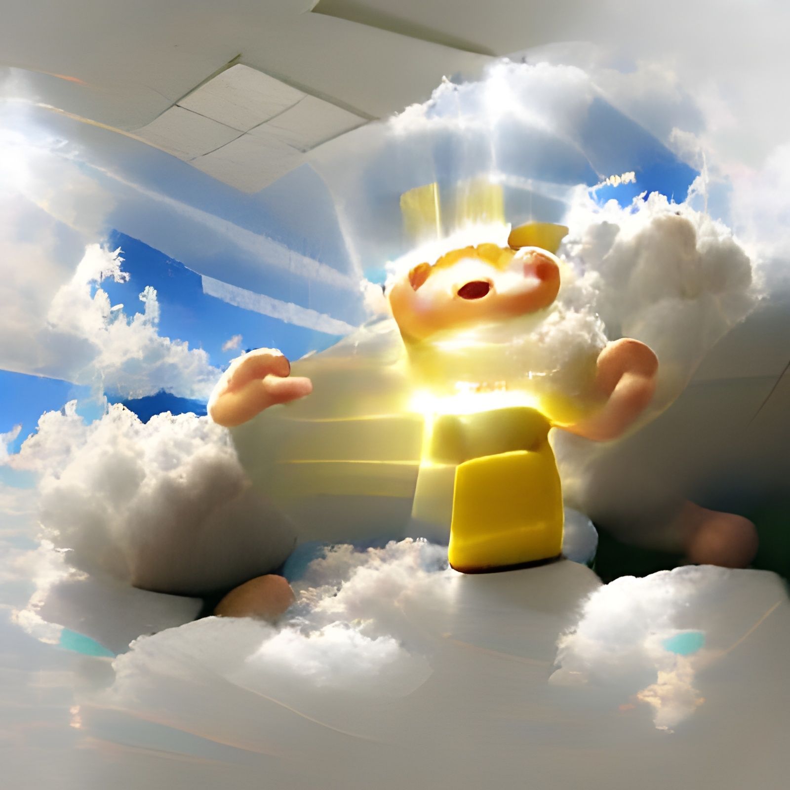 Divine Radiance: God in Heavenly Sunshine