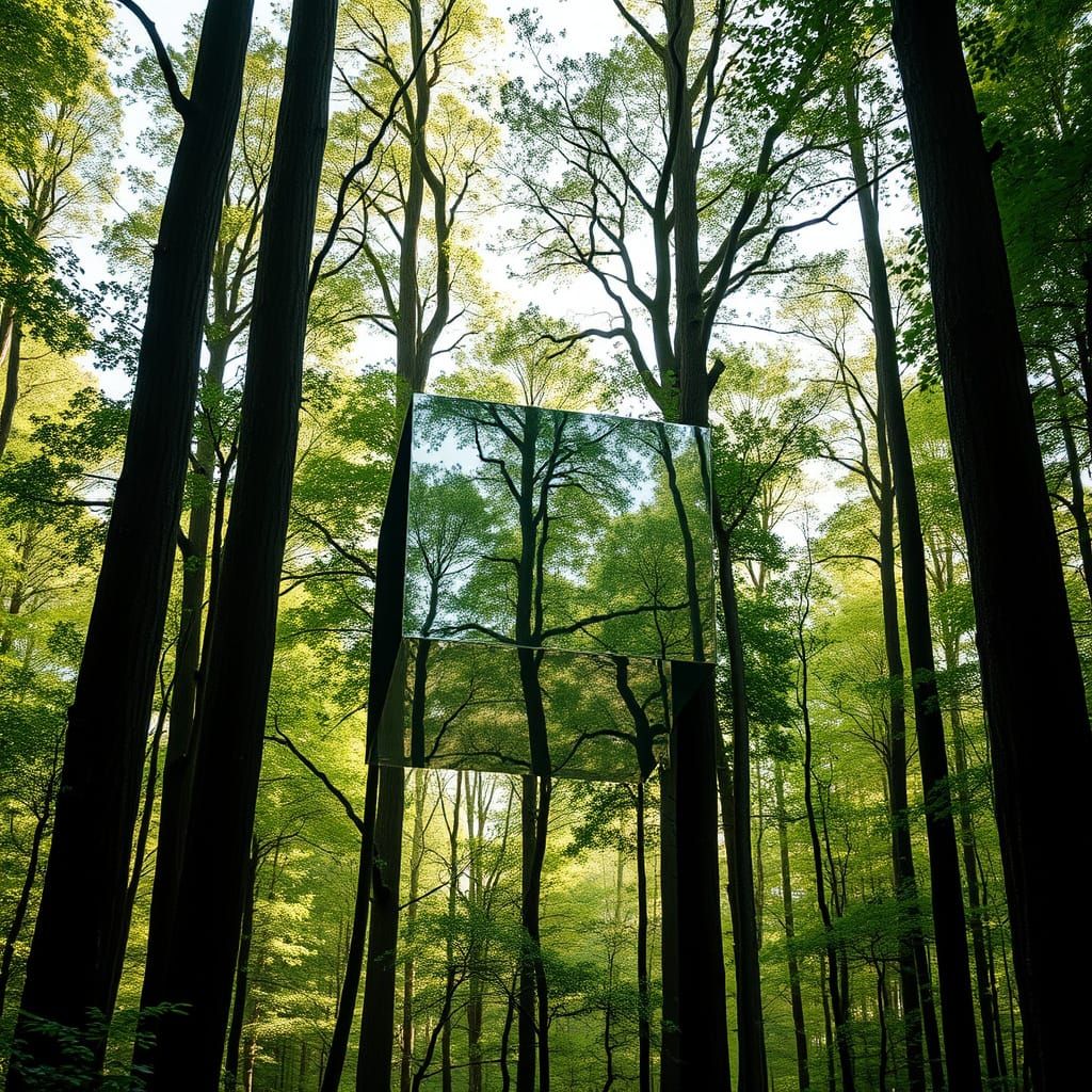 Sleek Futuristic Treehouse in Emerald Forest
