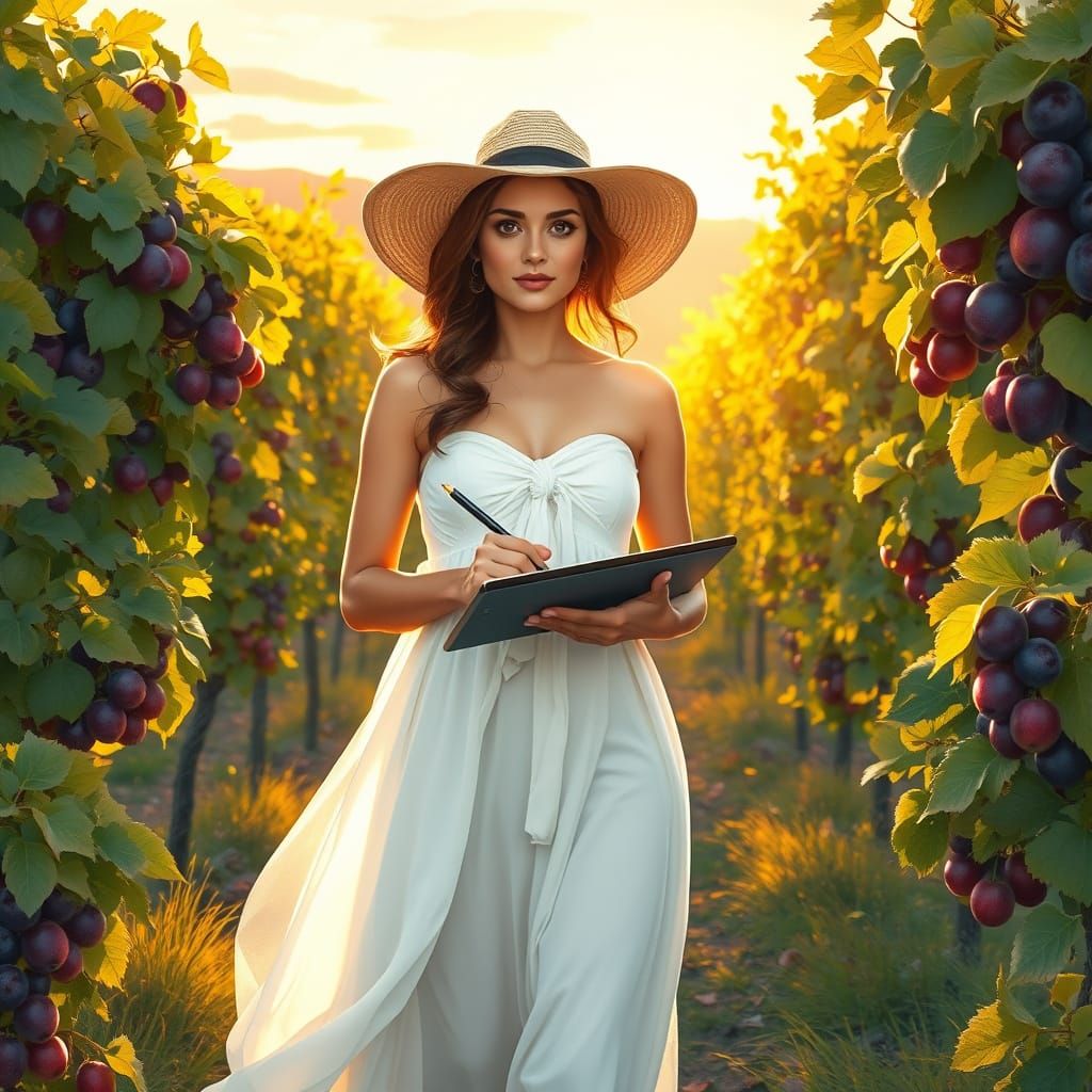 Digital Artist Creates Masterpiece in Lush Vineyard Landscap...