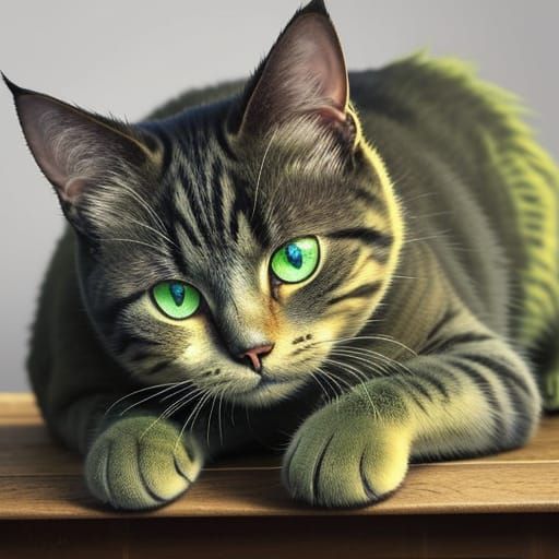 Funny Cat Laughing While Looking at Phone