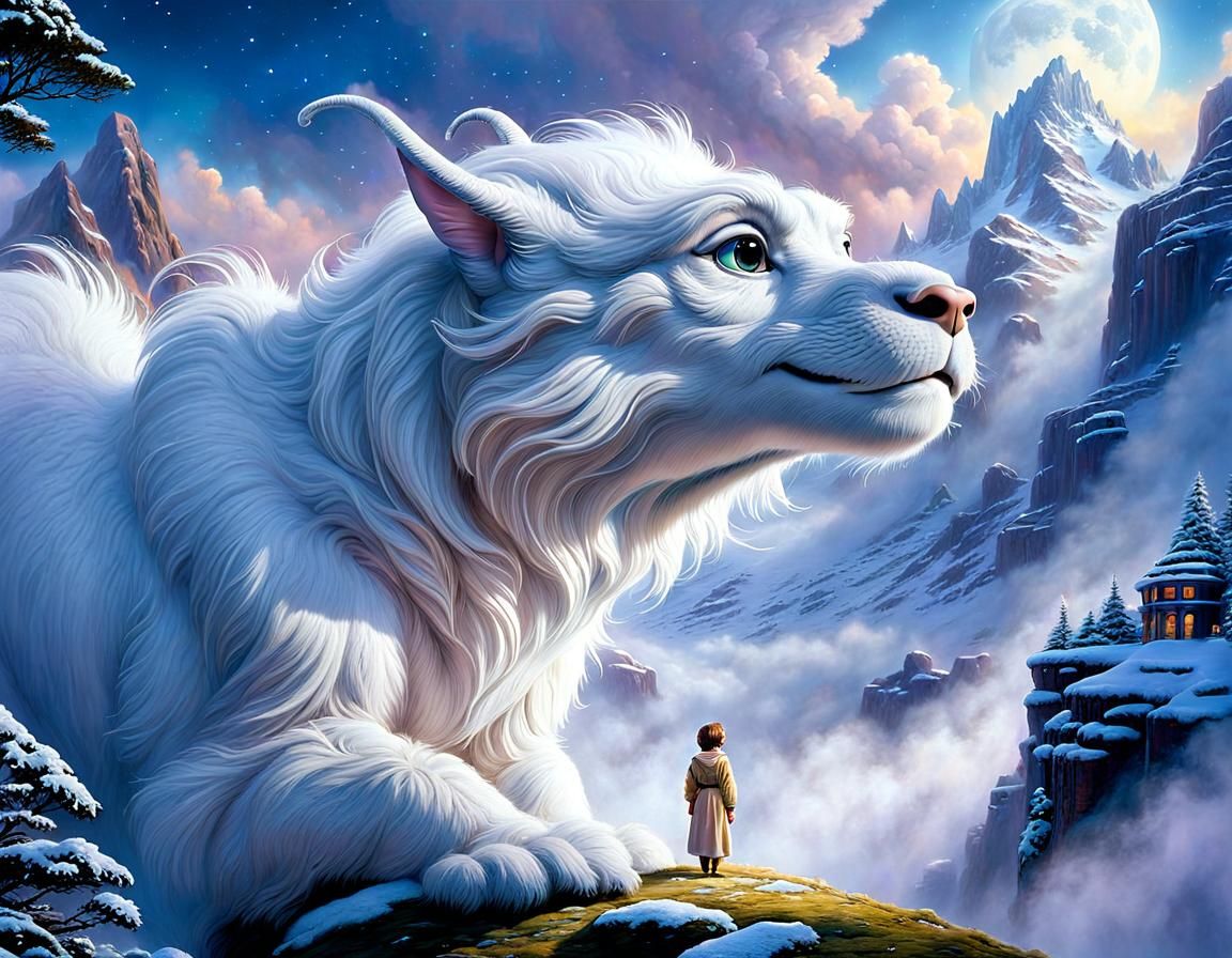 Falkor from The NeverEnding Story: Digital Art
