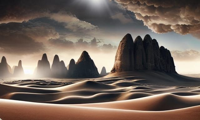 Epic Sand Dunes and Rock Formations