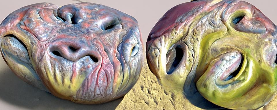 Carnival Faces on Alien Planet: Photorealistic High Resoluti...