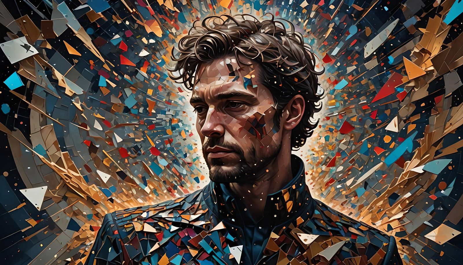 Shattered Silhouette in a Cosmic Mirror Landscape