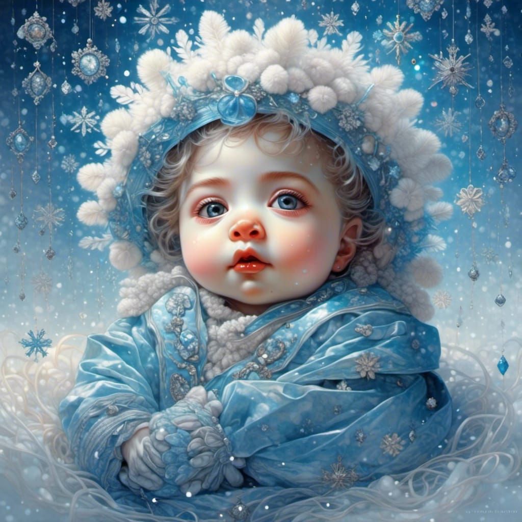 A Victorian baby boy blue