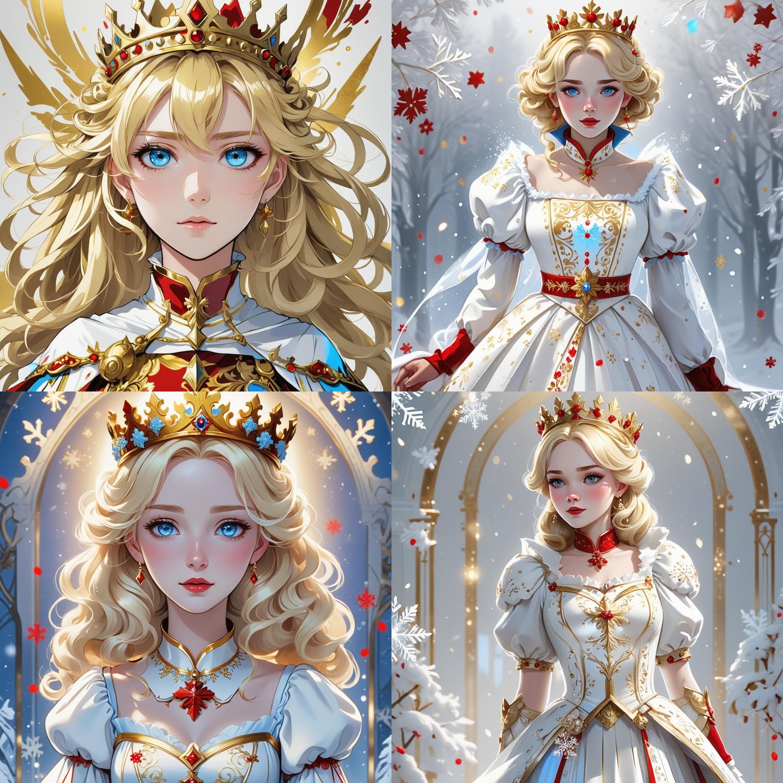 Snow White Anime Style Digital Art