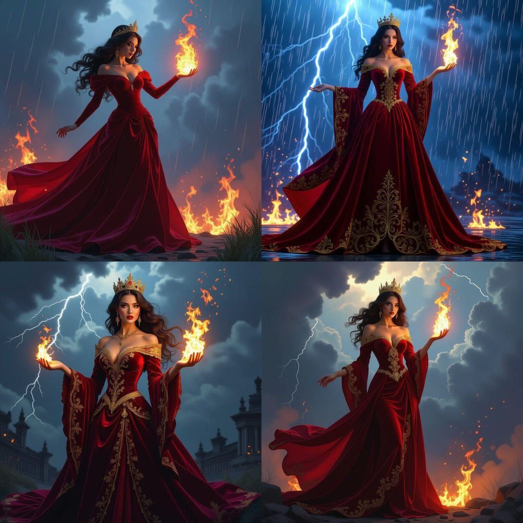 Queen of Fire: Dark Fantasy Concept Art