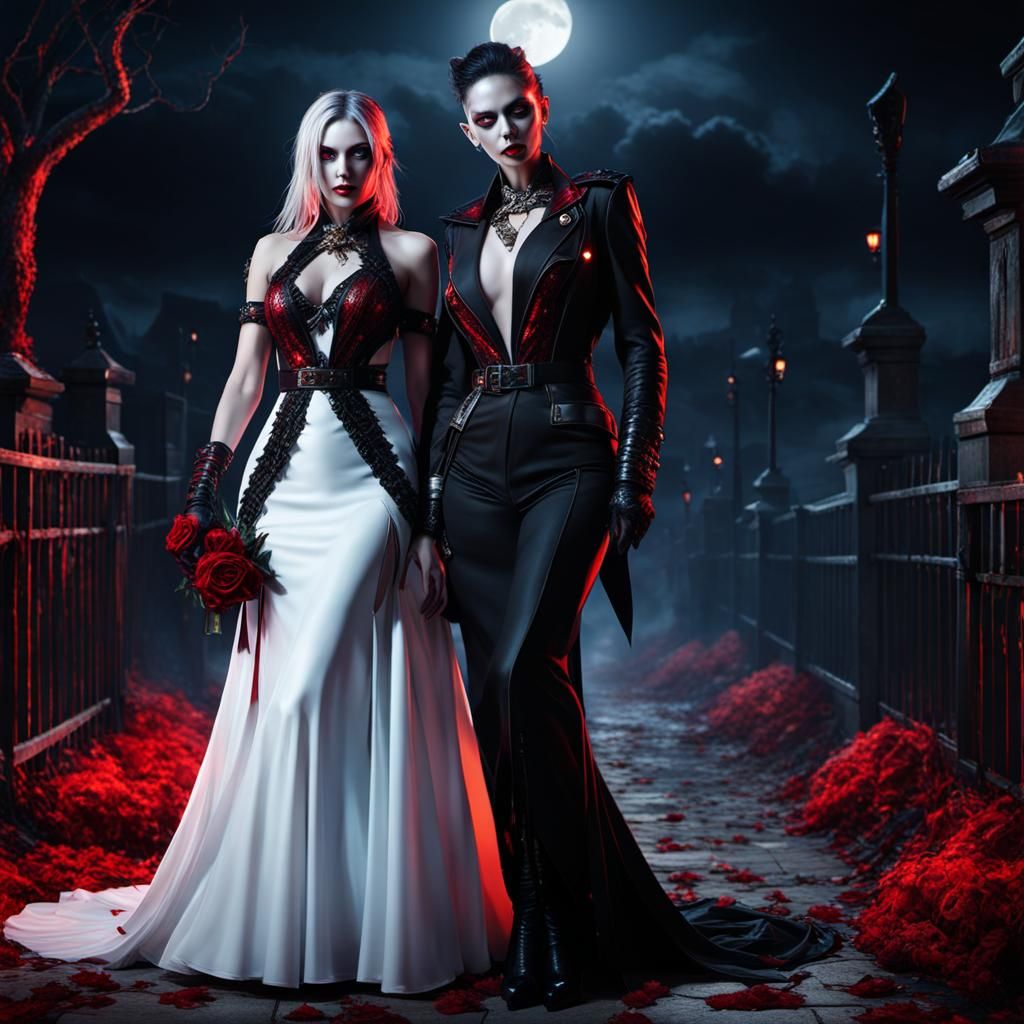 Gothic Zombie Lesbians in Ethereal Night