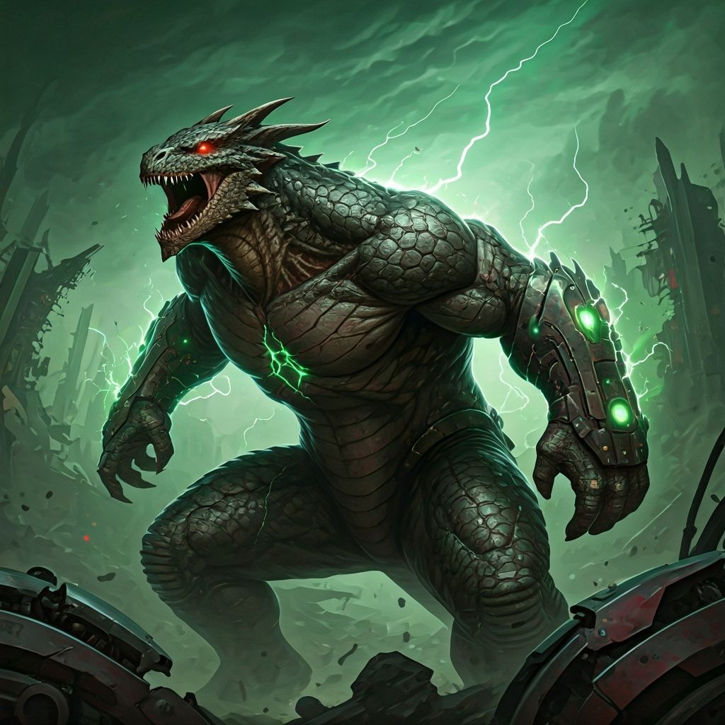 Mutant Cleevus Unleashes Power in Scrap Yard