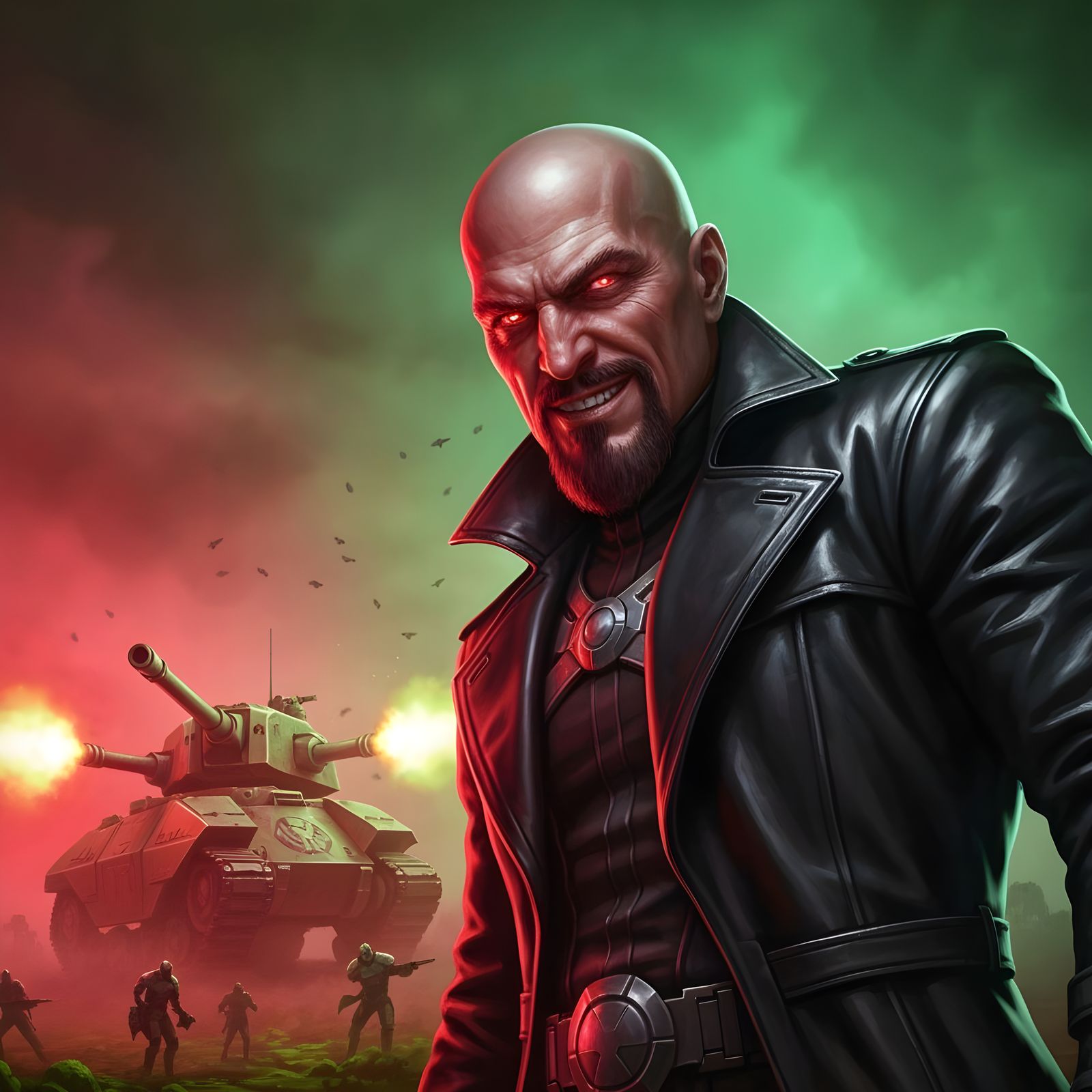 Kane's Wrath: Epic Cinematic Scene with Menacing Kane