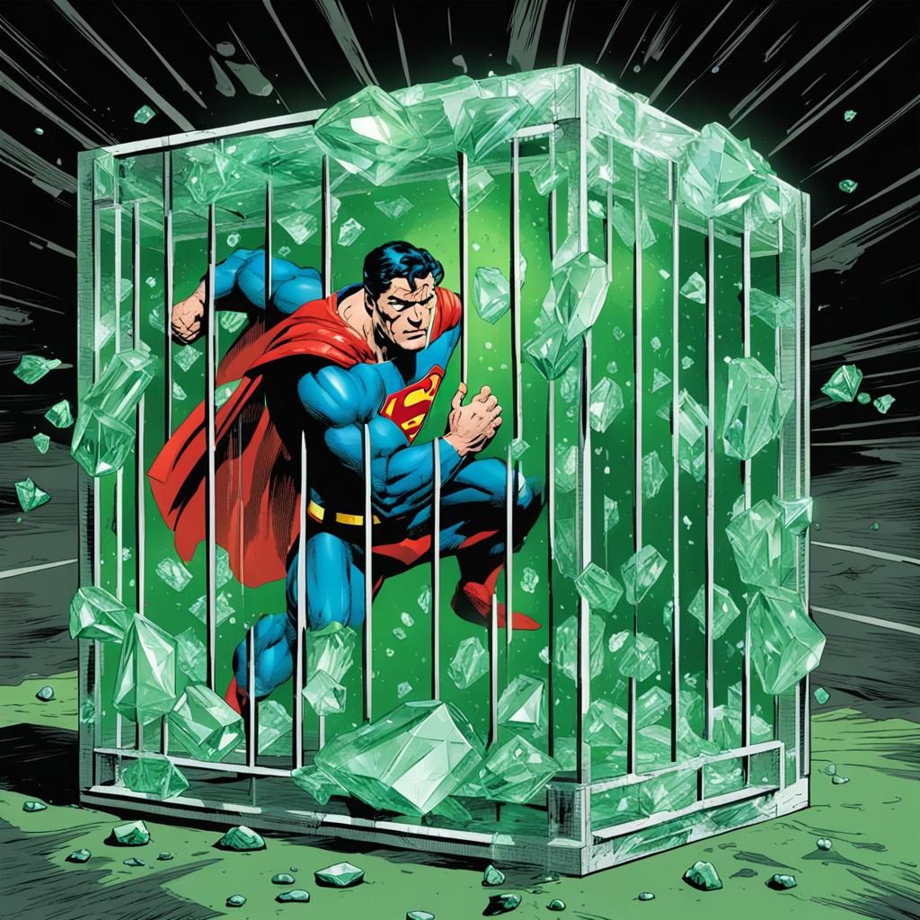 Superman's Kryptonite Prison: DC Comics Style