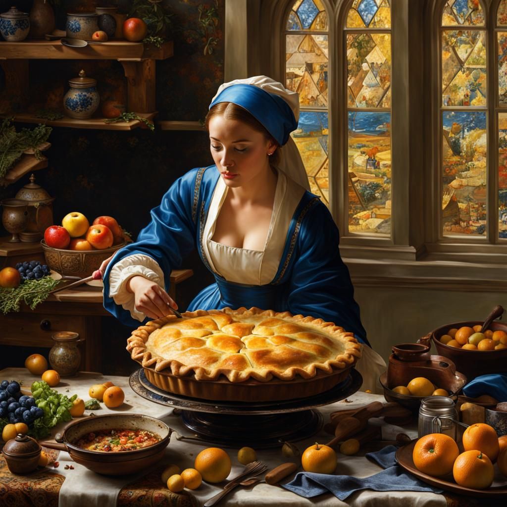 The pie as "Vermeer"