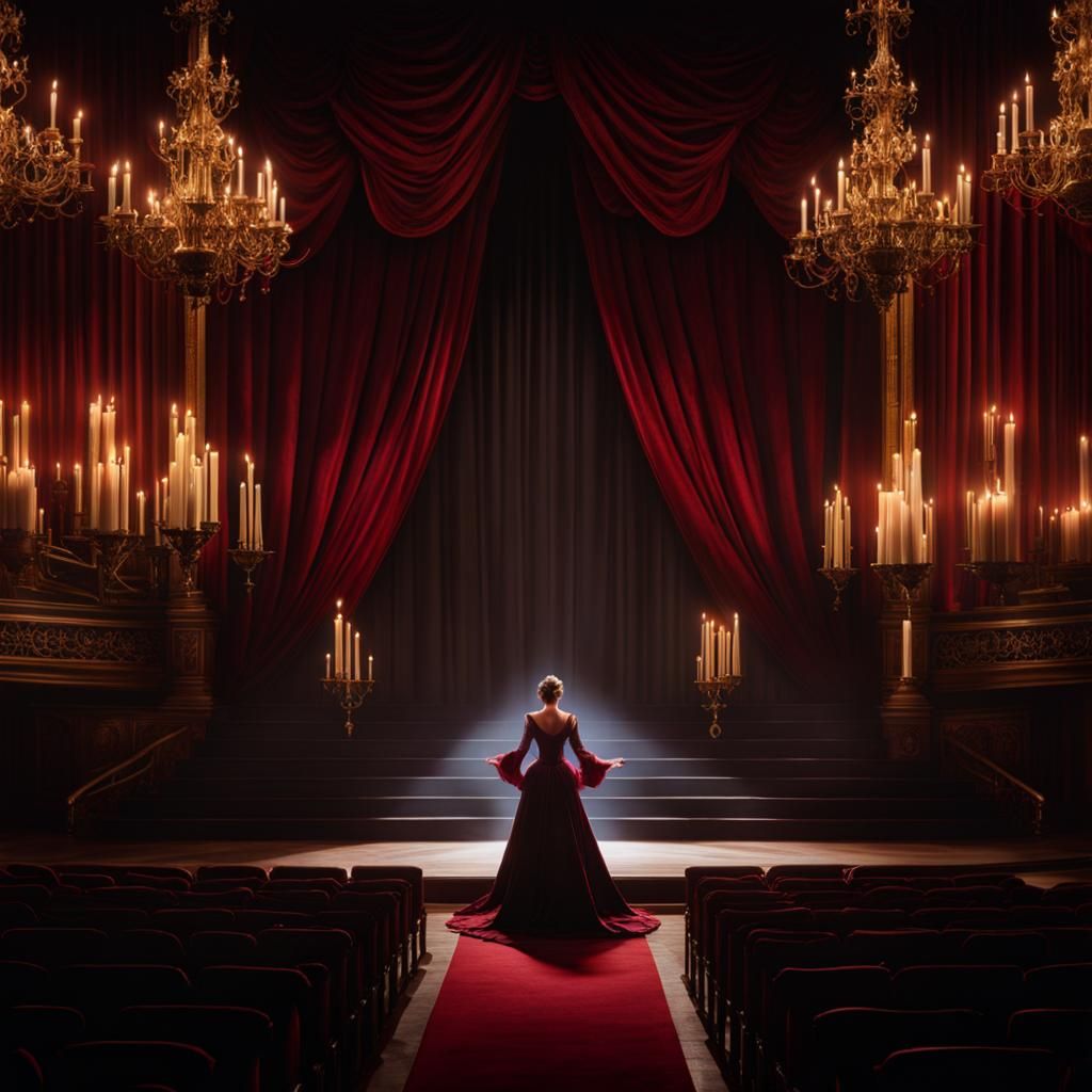 Opera Phantom on Stage: Sinister Digital Art