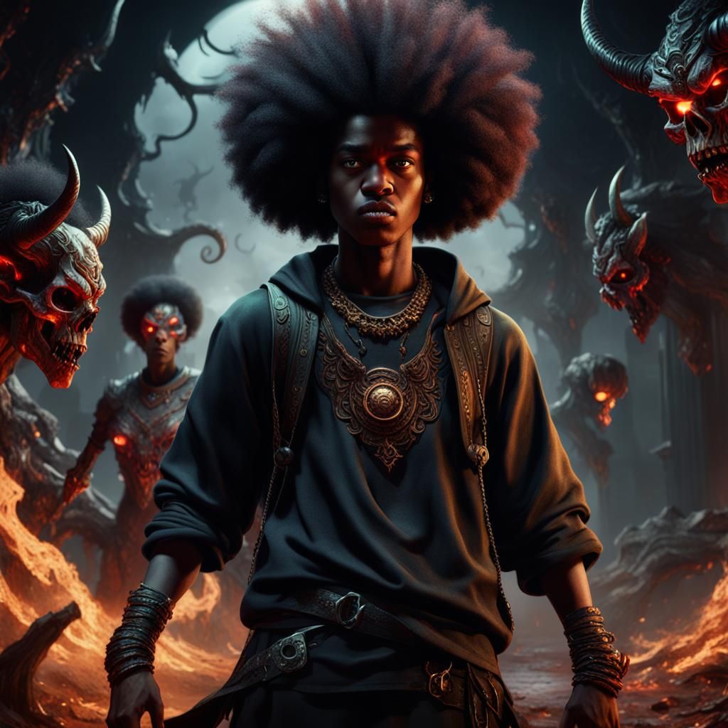 Teenage Boy's Corruption: A Dark Fantasy Concept