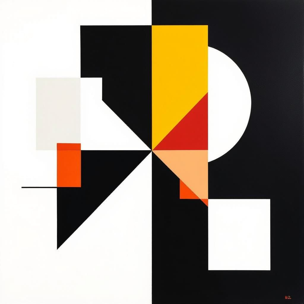 Abstract Duality: White Left, Black Right