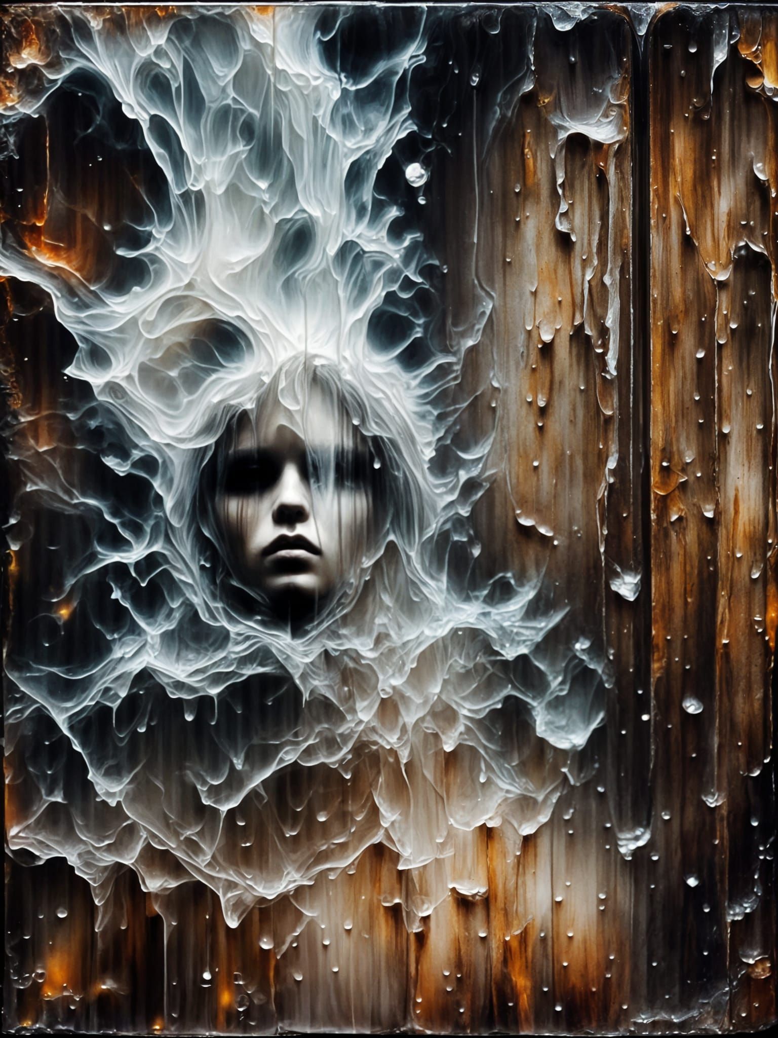 Abstract Landscape with Magical Water Effects