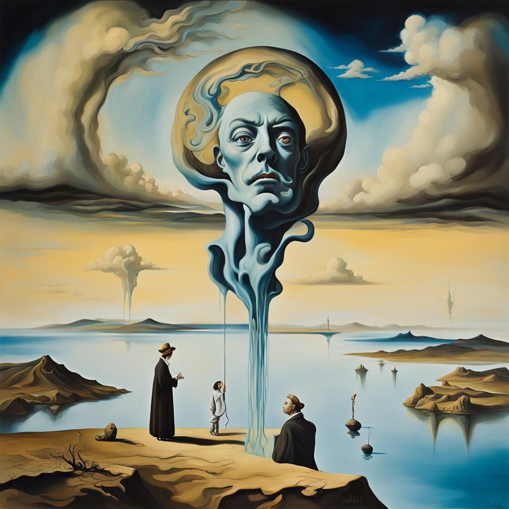 Surreal Isekai Anime in Salvador Dali Style