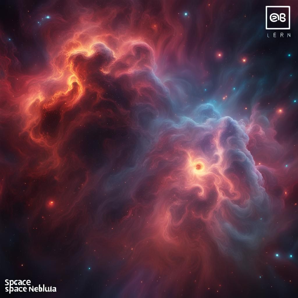 Vivid Space Nebula in Detailed Matte Painting