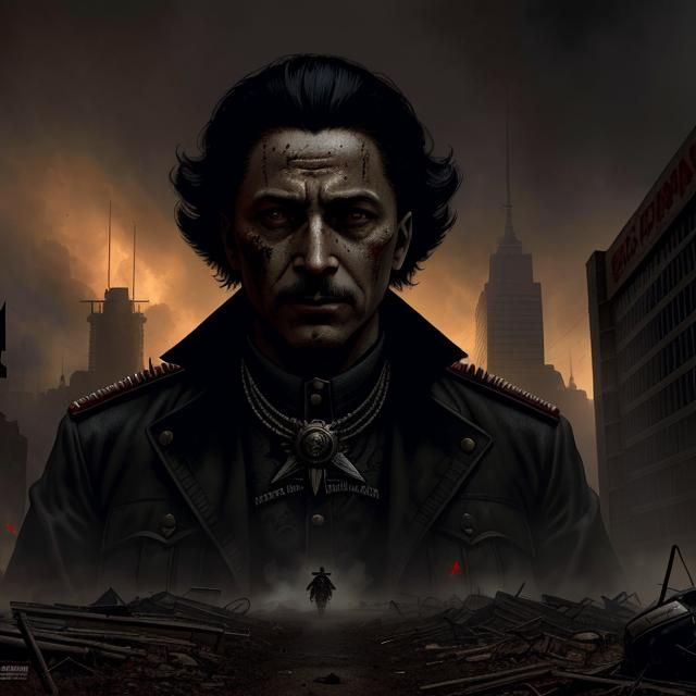 Dystopian Propaganda Poster in Post-Apocalyptic Canada