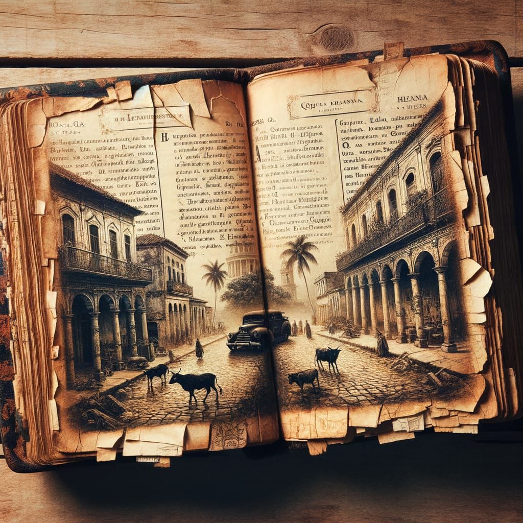 Are you serious photograph of an open book with very old, wr...