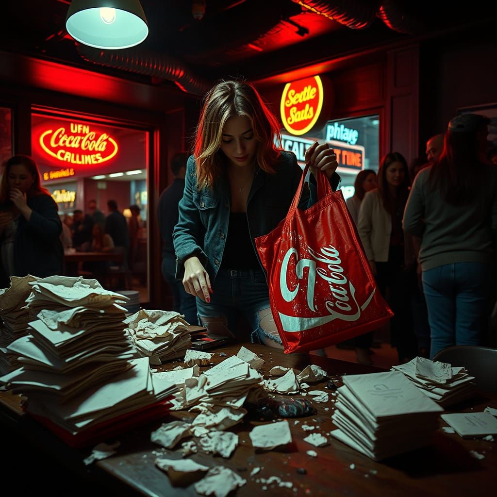 Electric Nightlife in a Gritty Urban Setting