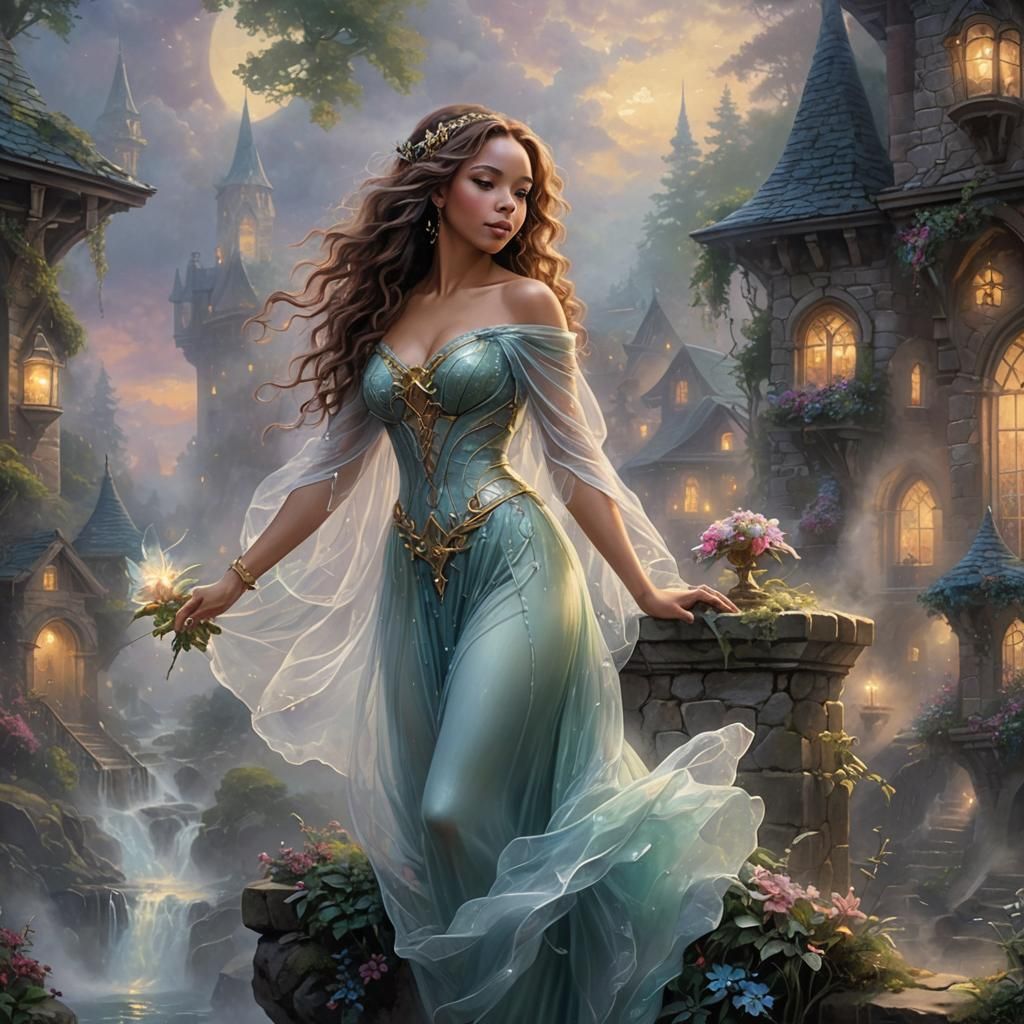 Ethereal Portrait in Luminist Style