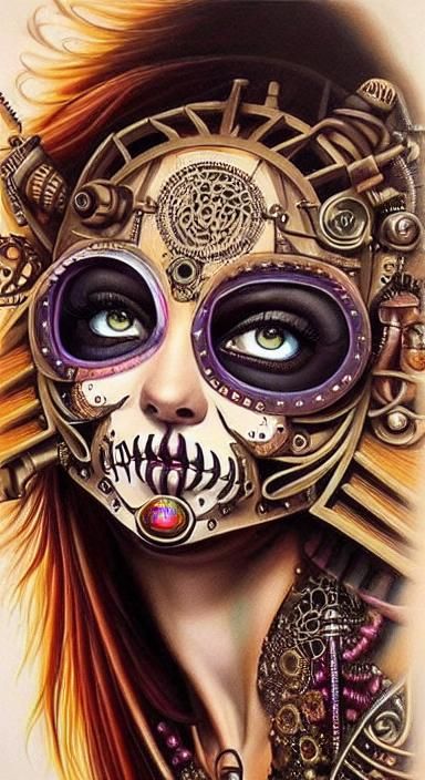 Steampunk Dia de los Muertos in Los Angeles