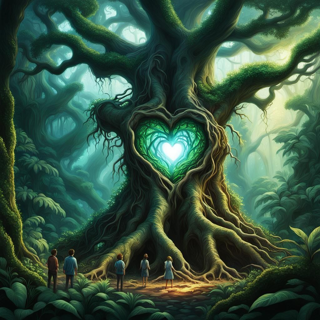 Friends Discover Glowing Heart of Ancient Jungle Tree