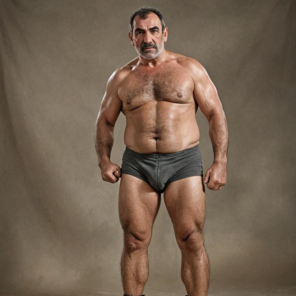 Weathered Spanish Wrestler in Dramatic Lighting