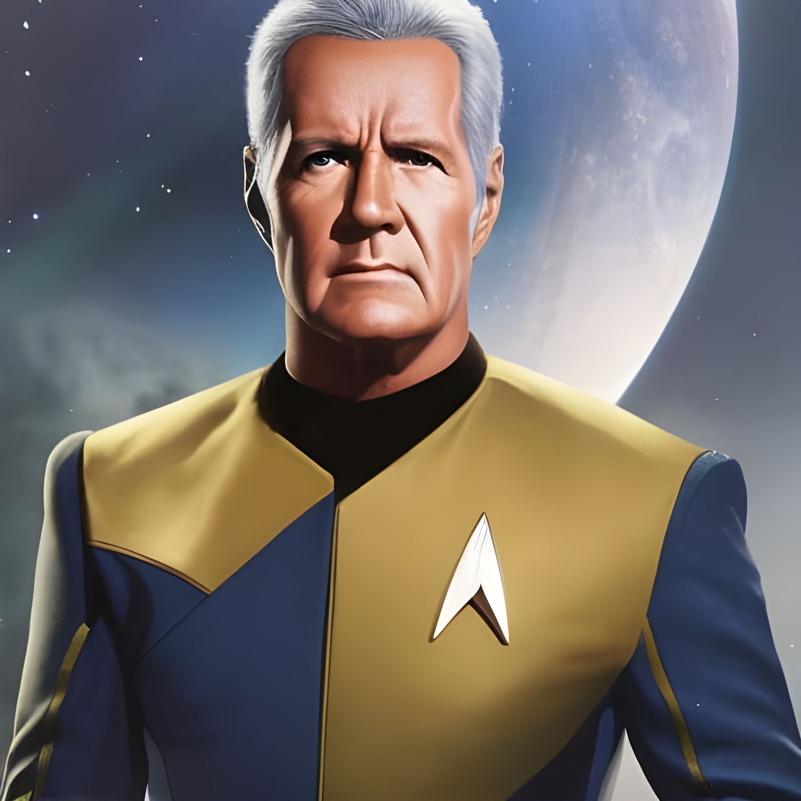 Alex Trebek as Star Trek Officer