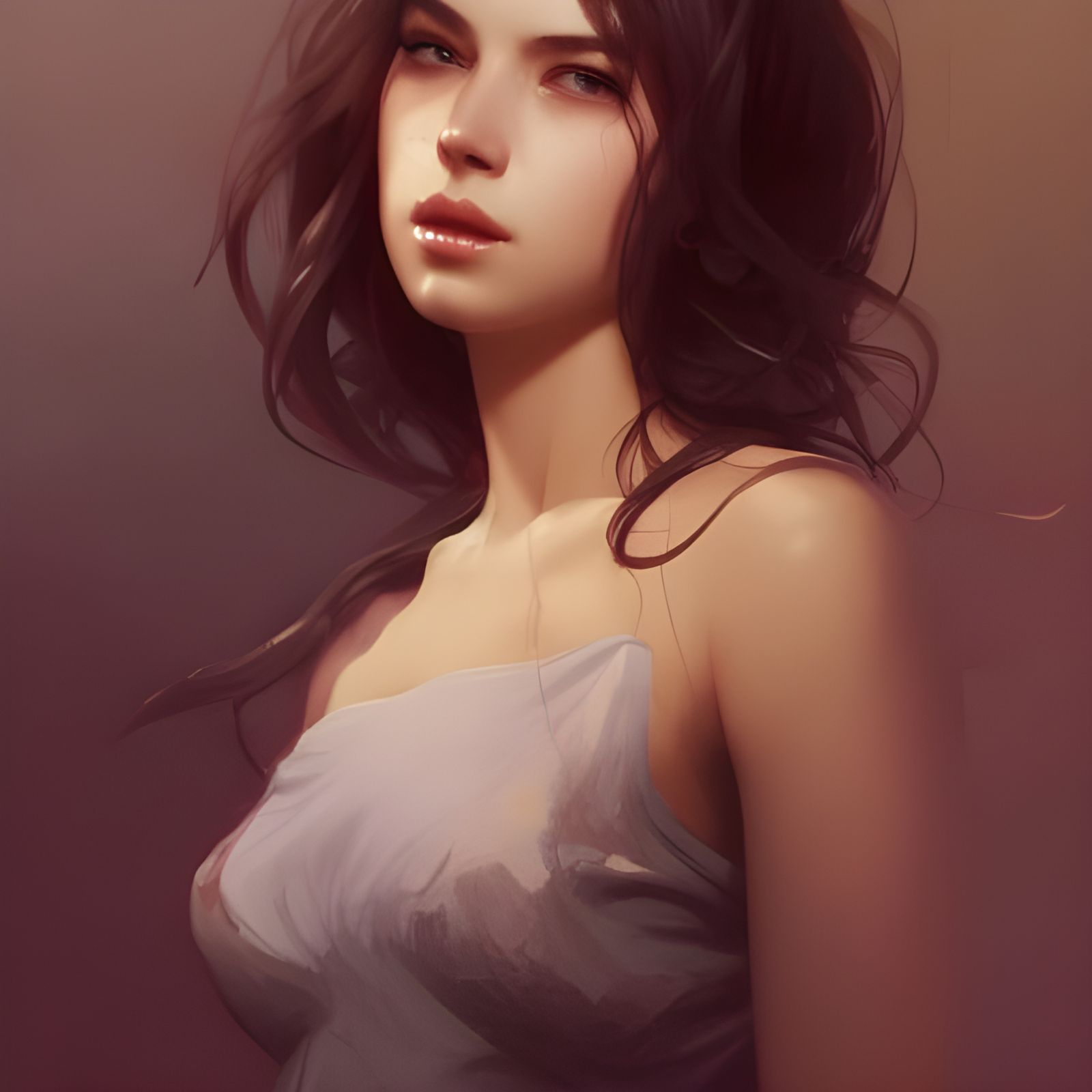 Hyperdetailed Portrait of a Beautiful Girl, Art Nouveau Styl...