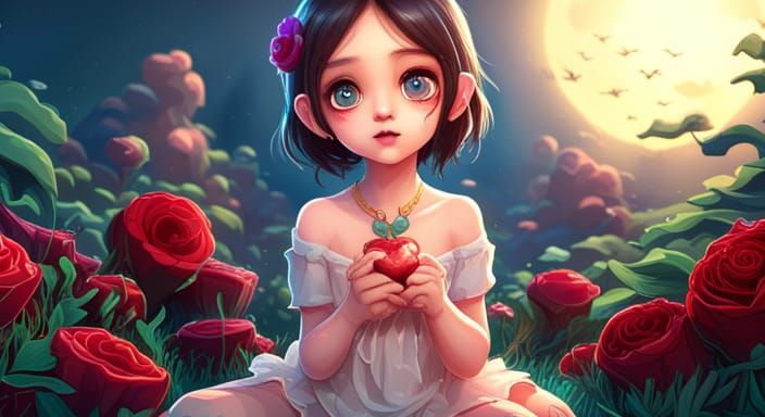 Kawaii Tattoo Design Featuring Scarlett