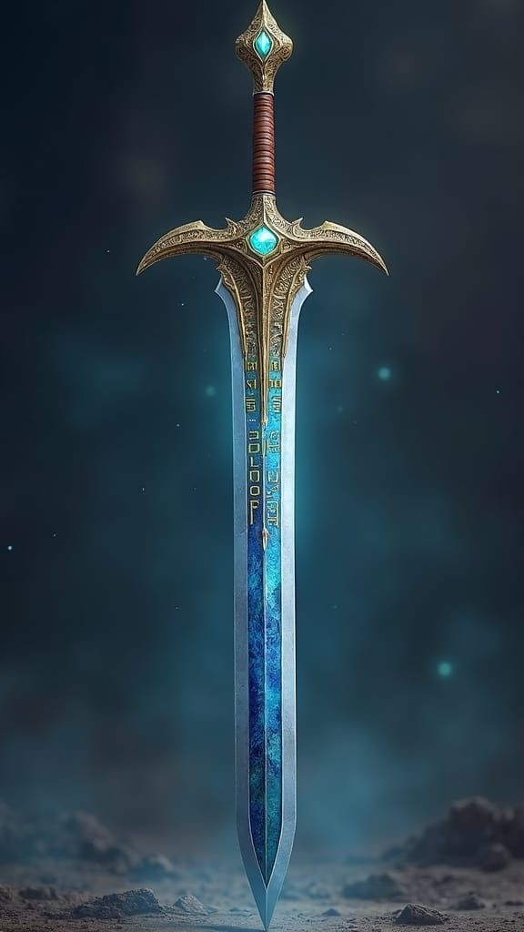 Majestic Sword Ahrah with Dragon Hilt