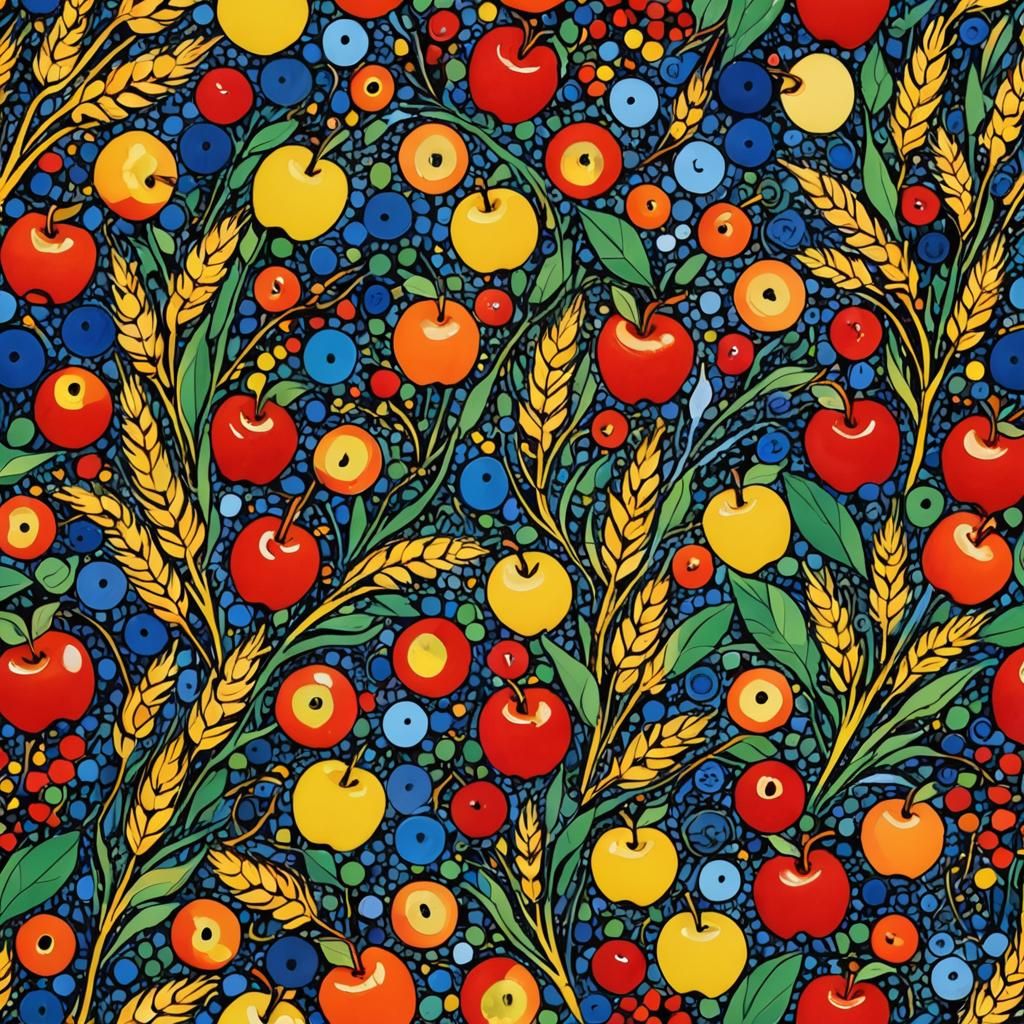 Zentangle Patterned Fabric in a Detailed Matte Painting