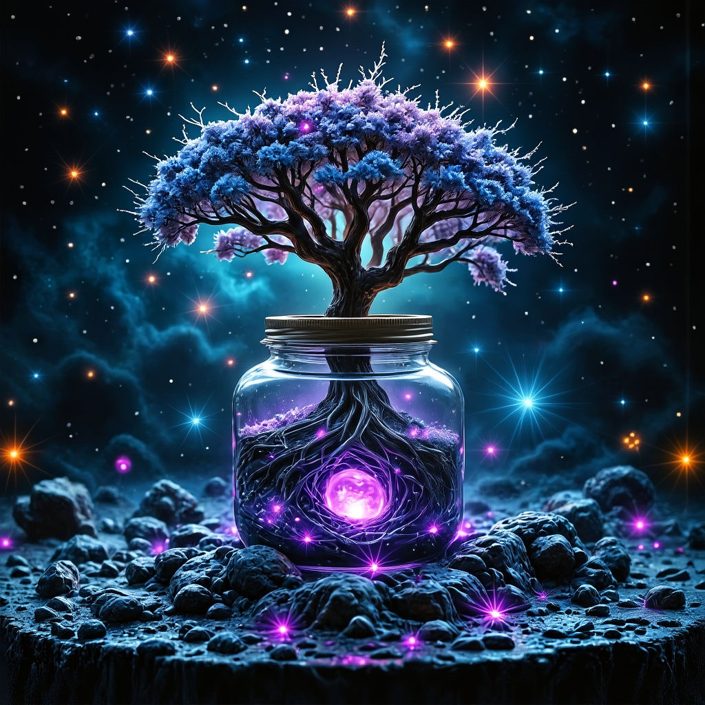 Tree of Life Emerges from Galaxy Jar