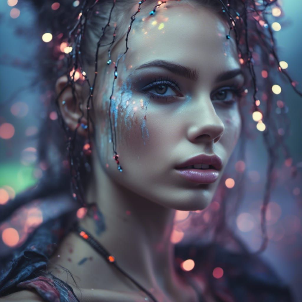 My 1st NightCafe Birthday! 🎂 (Evolution of my First NC Image Exactly One Year Later)