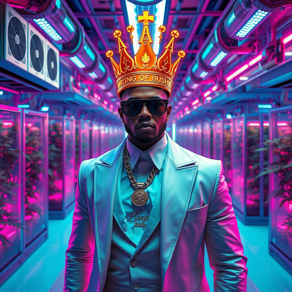 Cinematic Rapper Reigns Over Futuristic Marijuana Farm