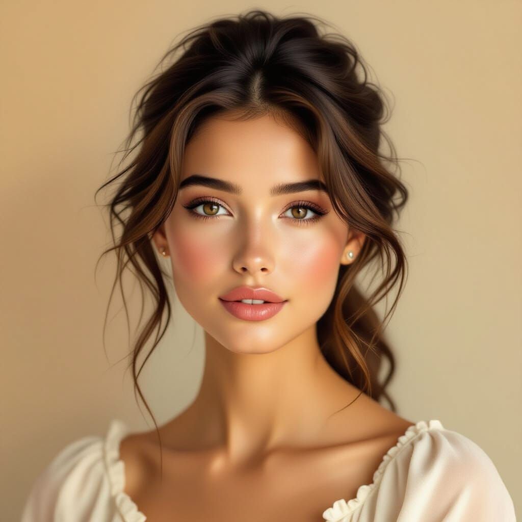 Elegant Portrait of Aya in Soft Studio Light