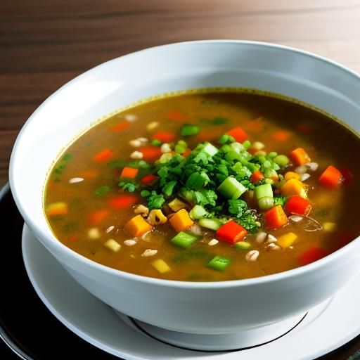 Bowl of Raw Ramen Soup