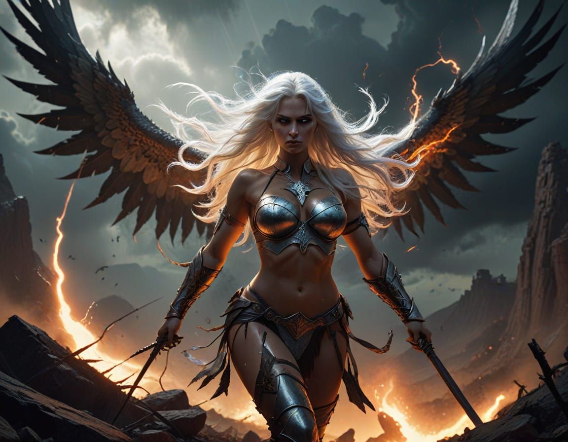 Voluptuous Valkyrie Descends from Heavens in Fantasy Horror ...