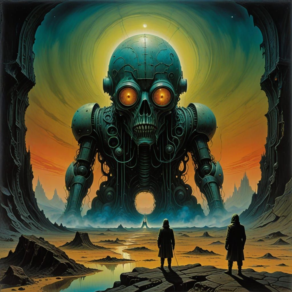 Surrealist Space Odyssey in Distorted Perspective