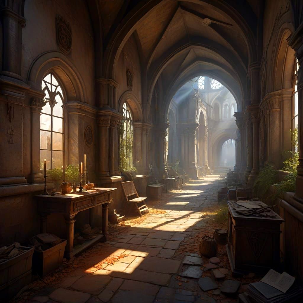 We shall meet in the cloister before vespers...