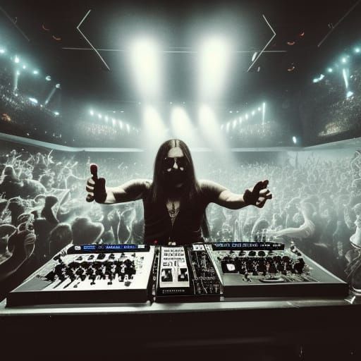 Heavy Metal DJ Rocks the Arena: Digital Matte Painting