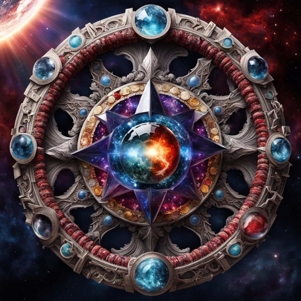 Surreal Gemstone Radiates Earth's Life Force in a Celestial ...