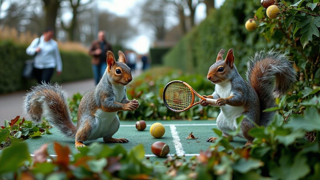 The Squirrels Of Wimbledon Hedgerows