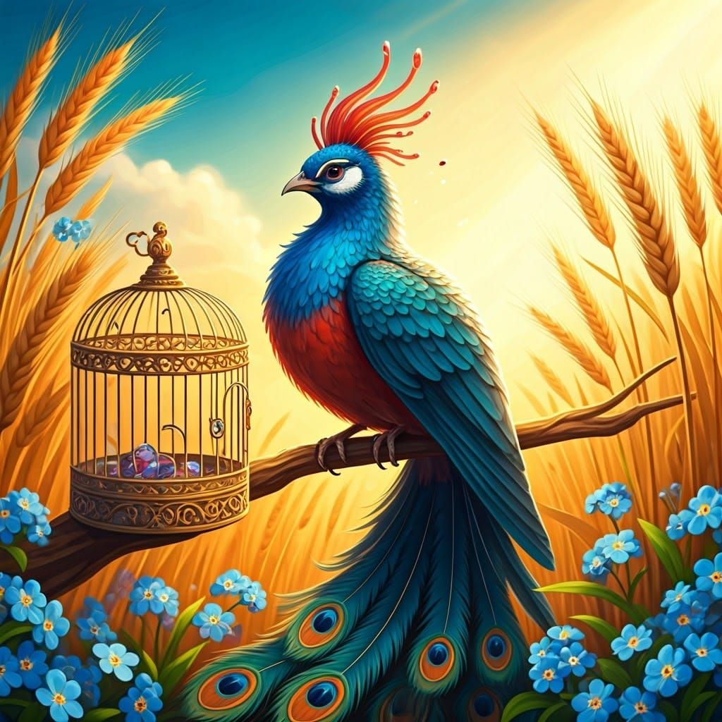 Firebird and its golden cage.