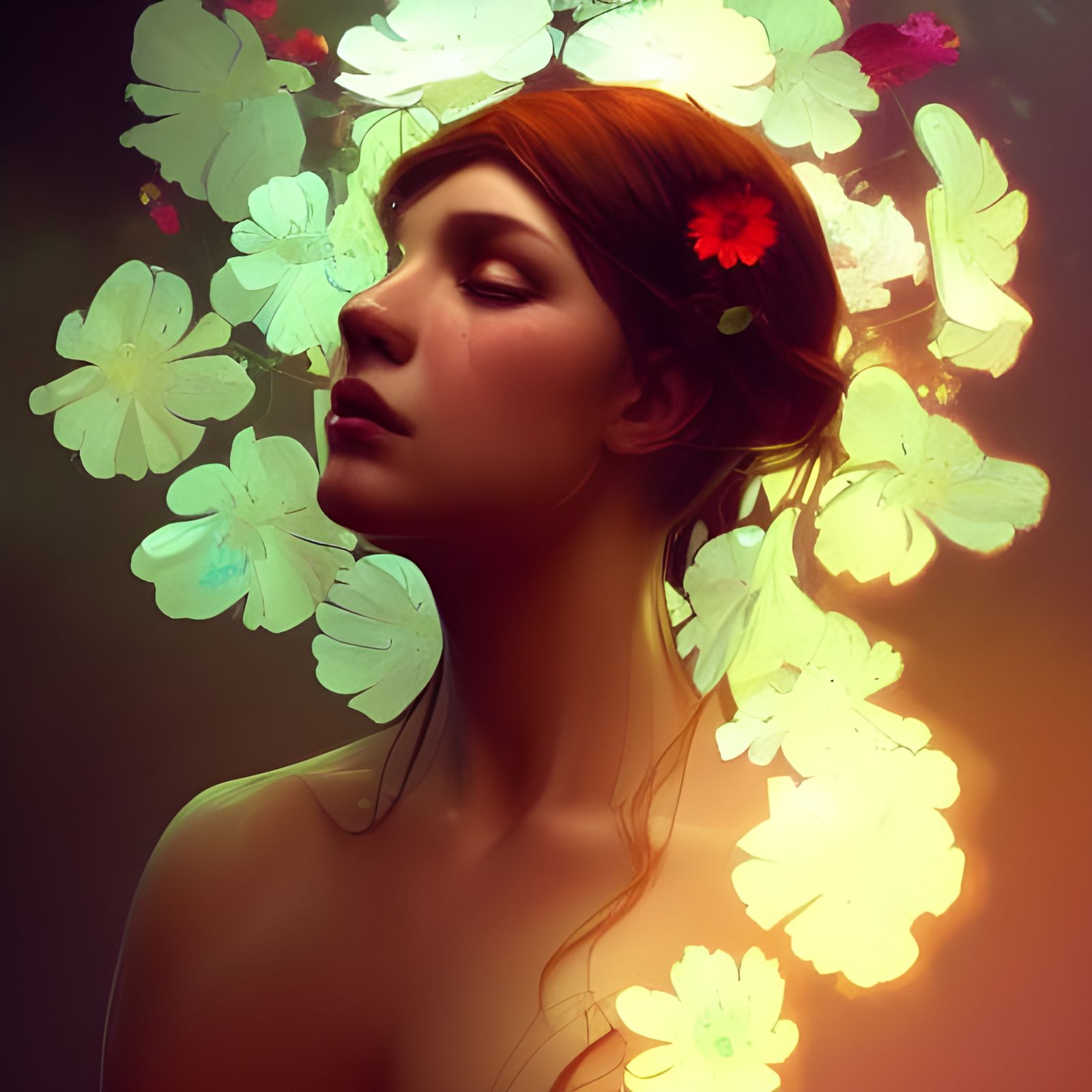 Flower woman