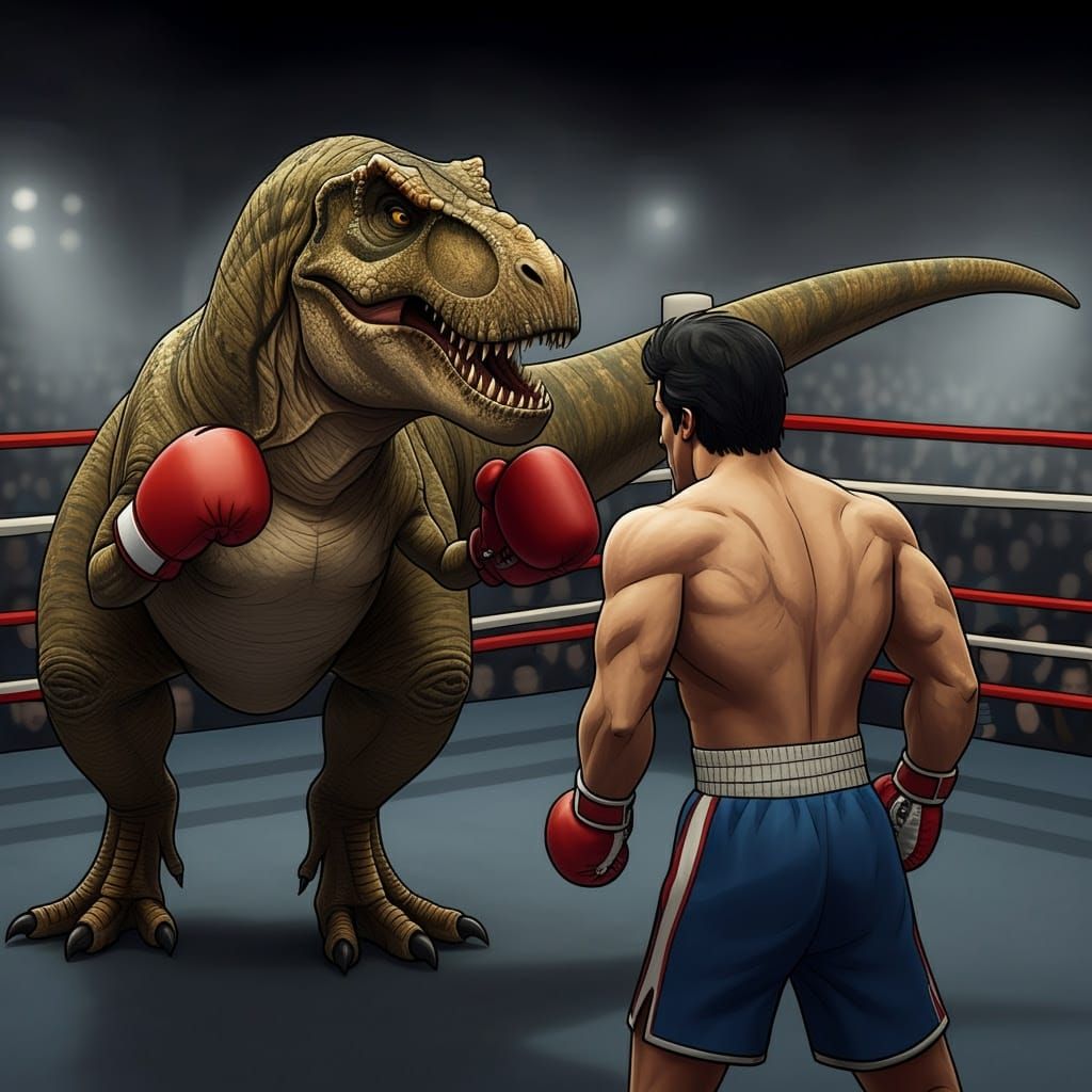 Rexy vs Indominus Rex: Dinosaur Boxing Match