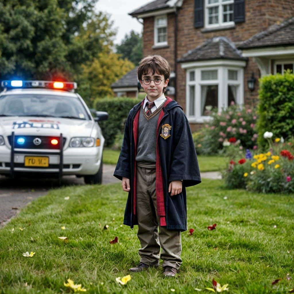 Harry Potter and the Police Car